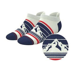 Shinesty Mountain Heel Hammock Ankle Socks “The Peaks” Size Large NWT